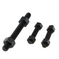 M8*60 mm Grade 8.8 High Tensile Black Carbon Steel  ASTM A193 B7 Rod Customized Grade 4.8 Stud Bolts with Nuts